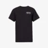 Upper East Side Logo Cotton-jersey T-shirt -Whistles Shop R04081052 FADEDBLACKWHITE M