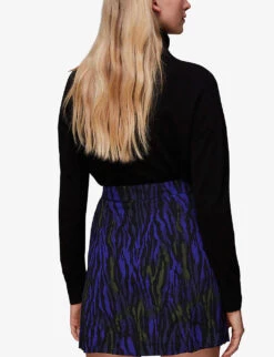 Whistles Tiger-print Woven Mini Skirt -Whistles Shop R04082109 MULTICOLOURED ALT03