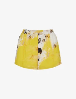 Reiss Odette Floral-print Woven Shorts