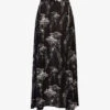 AllSaints Cari Mia Graphic-print Regular-fit Woven Maxi Skirt -Whistles Shop R04087435 BLACK M