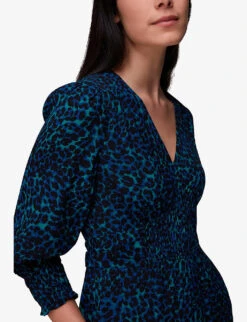 Whistles Leopard-print Tied-back Woven Jumpsuit -Whistles Shop R04089119 ALT04