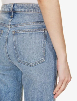 Danielle Straight-leg High-rise Stretch-denim Jeans -Whistles Shop R04089908 BRYCESTRETCH ALT05