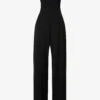 Acne Studios Strapless Wide-leg Stretch-crepe Jumpsuit -Whistles Shop R04089974 BLACK M