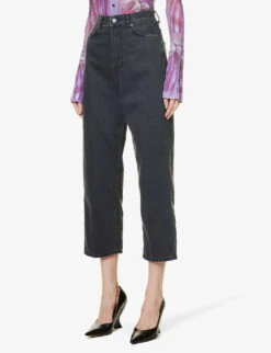 Acne Studios 1993 Faded-wash Straight Mid-rise Jeans -Whistles Shop R04090400 DARKGREY ALT02