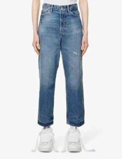 Acne Studios 1993 Straight-leg Mid-rise Jeans -Whistles Shop R04090401 MIDBLUE ALT02