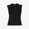 Dion Lee Corset Slim-fit Stretch-organic Cotton Top -Whistles Shop R04091339 BLACK M