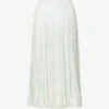 Joseph Sully Creased-texture Silk Maxi Skirt -Whistles Shop R04095421 AQUATIC M
