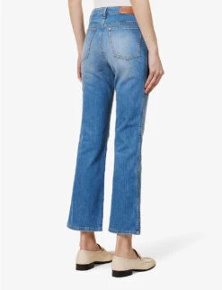 Joseph Duke Flared Mid-rise Stretch-denim Jeans -Whistles Shop R04095451 INDIGOWASH ALT03