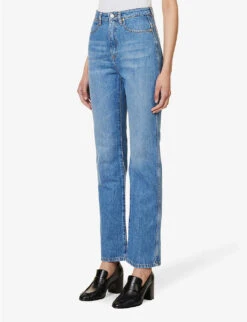 Joseph Fulham Straight-leg Mid-rise Jeans -Whistles Shop R04095452 INDIGOWASH ALT02