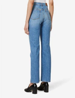 Joseph Fulham Straight-leg Mid-rise Jeans -Whistles Shop R04095452 INDIGOWASH ALT03