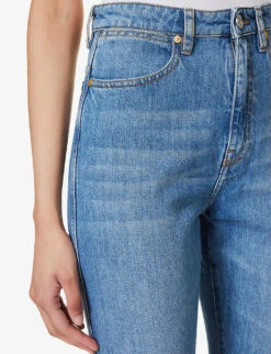 Joseph Fulham Straight-leg Mid-rise Jeans -Whistles Shop R04095452 INDIGOWASH ALT04