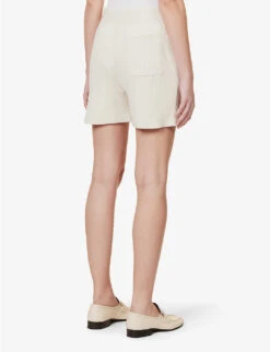 Joseph Relaxed-fit Mid-rise Silk-blend Knitted Shorts -Whistles Shop R04095459 IVORY ALT03