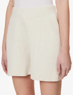 Joseph Relaxed-fit Mid-rise Silk-blend Knitted Shorts -Whistles Shop R04095459 IVORY ALT04