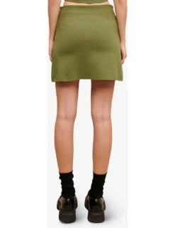 Maje Chain-trim Stretch-woven Mini Skirt -Whistles Shop R04101811 BRUNS ALT03