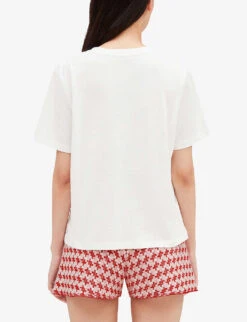CLAUDIE PIERLOT Patch-pocket Cotton T-shirt -Whistles Shop R04103292 NATURELS ALT03