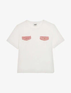 CLAUDIE PIERLOT Patch-pocket Cotton T-shirt