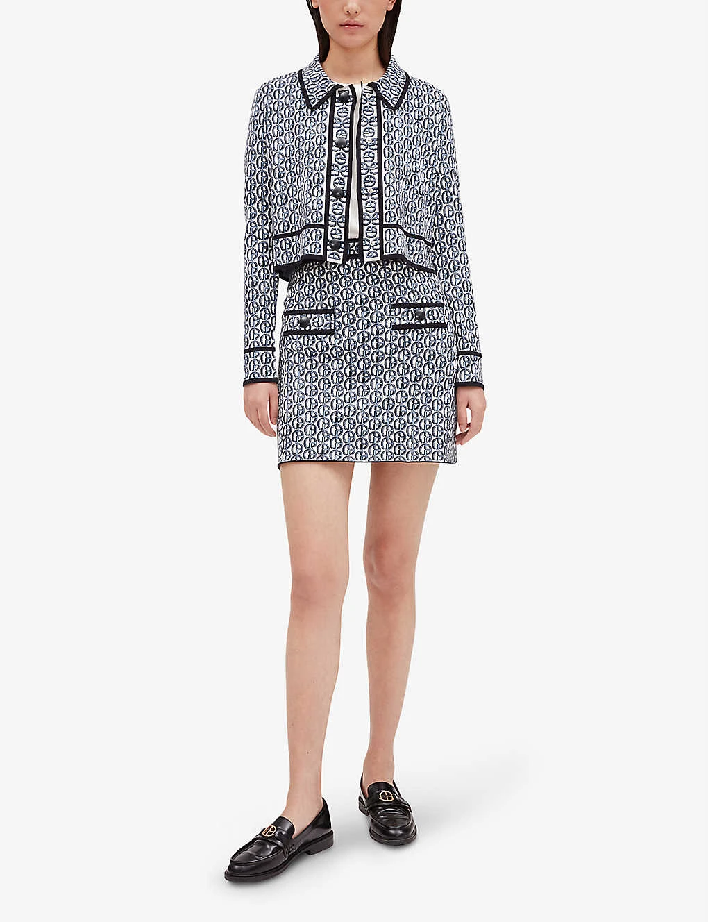 CLAUDIE PIERLOT Macbis Logo Knitted Skirt 4 CLAUDIE PIERLOT Macbis Logo Knitted Skirt - Image 2