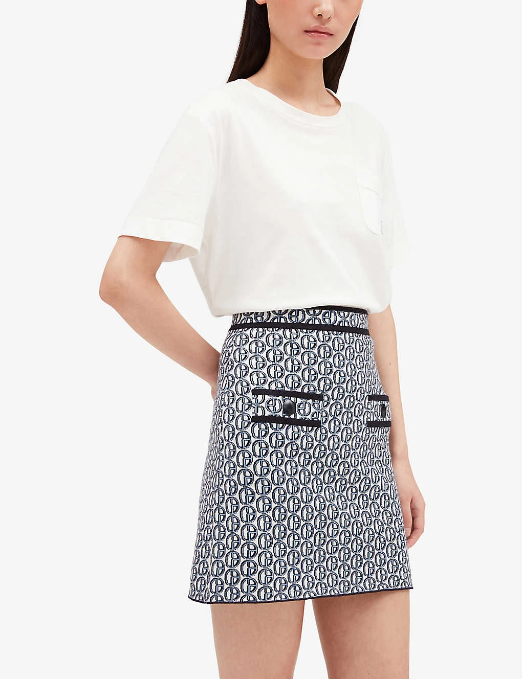 CLAUDIE PIERLOT Macbis Logo Knitted Skirt 7 CLAUDIE PIERLOT Macbis Logo Knitted Skirt - Image 5