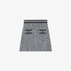CLAUDIE PIERLOT Macbis Logo Knitted Skirt -Whistles Shop R04103314 DIVERS M