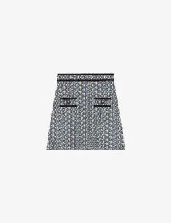 CLAUDIE PIERLOT Macbis Logo Knitted Skirt