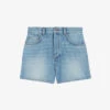 CLAUDIE PIERLOT Earthblue Mid-rise Five-pocket Denim Shorts -Whistles Shop R04103410 DENIMJEAN M
