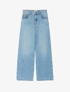 CLAUDIE PIERLOT Platan Mid-rise Wide-leg Denim Jeans