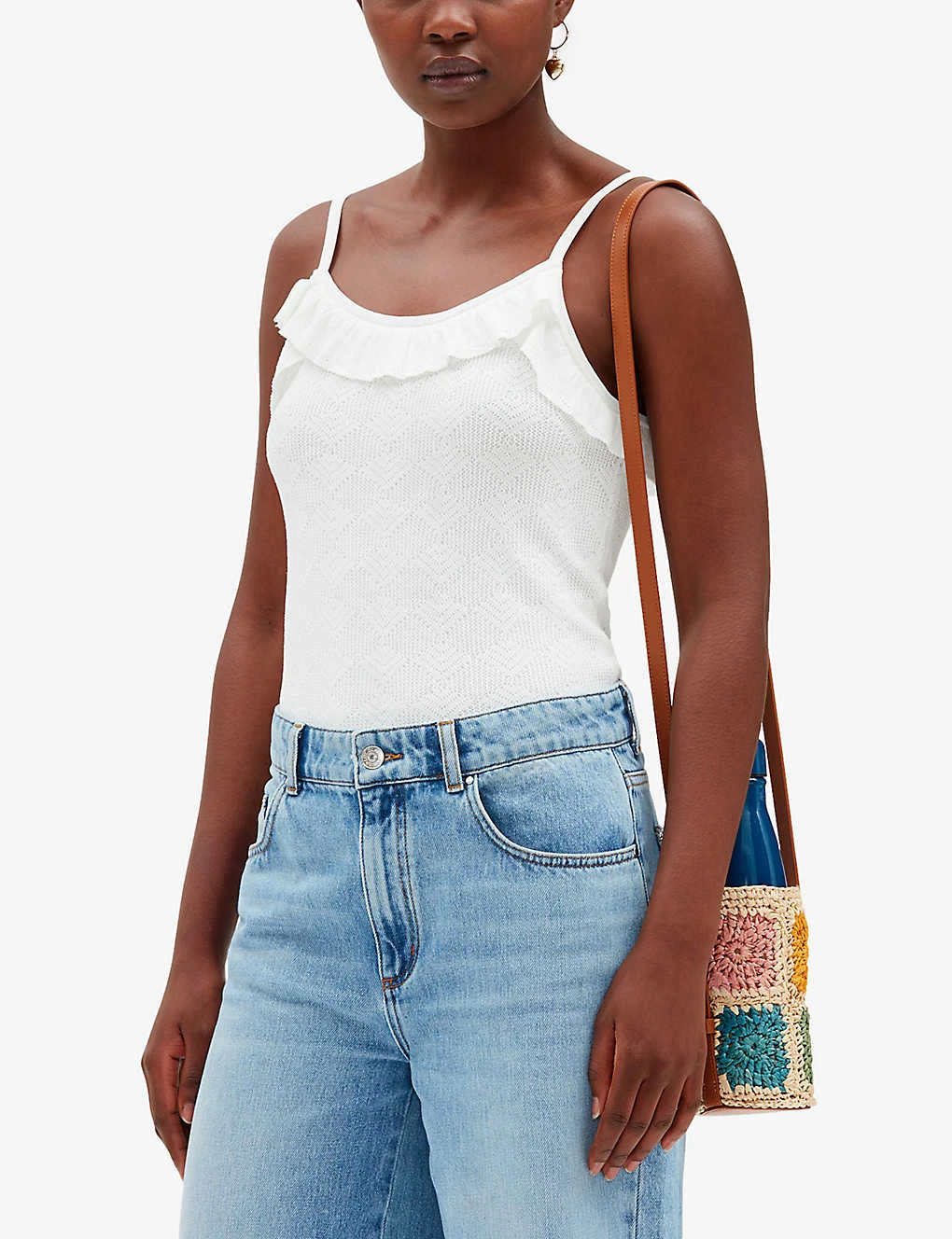 CLAUDIE PIERLOT Murmuri Ruffle-trim Woven Vest Top 7 CLAUDIE PIERLOT Murmuri Ruffle-trim Woven Vest Top - Image 5