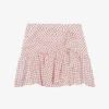 CLAUDIE PIERLOT Sister Floral-print Gathered-effect Cotton Mini Skirt -Whistles Shop R04104824 DIVERS M