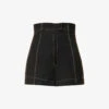 Jacquemus Le Short High-rise Wool Shorts -Whistles Shop R04107849 BLACK M