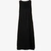 Sleeveless Relaxed-fit Cotton Midi Dress -Whistles Shop R04109277 BLACK M