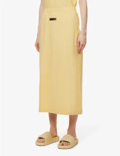 ESSENTIALS Cotton Midi Skirt -Whistles Shop R04111612 LIGHTTUSCAN ALT02