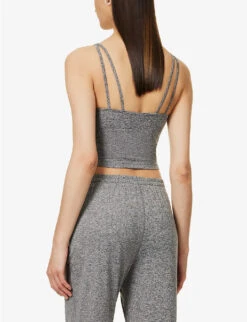 Vuori Performance Fitted Recycled Polyester-blend Top -Whistles Shop R04114831 HEATHERGREY ALT03