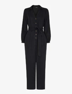 Whistles Leah Fitted Woven Jumpsuit