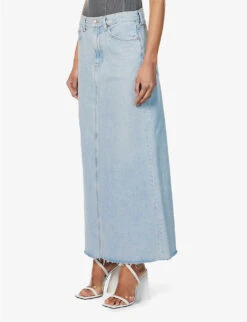 AGOLDE Hilla High-rise Organic-denim Midi Skirt -Whistles Shop R04118098 PRACTICEMIDIND ALT02