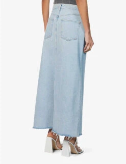 AGOLDE Hilla High-rise Organic-denim Midi Skirt -Whistles Shop R04118098 PRACTICEMIDIND ALT03