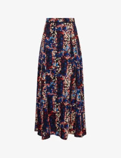 Reiss Katia High-rise Woven Midi Skirt