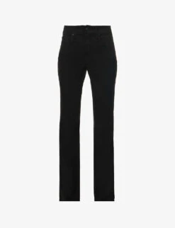 GOOD AMERICAN Good Legs Flared Mid-rise Stretch-denim Jeans