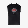 Zadig & Voltaire Adele Crystal-embellished-logo Cotton-blend T-shirt -Whistles Shop R04126796 NOIR M