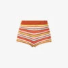 Chevron-pattern Crochet-knit Shorts 2 Chevron-pattern Crochet-knit Shorts -Whistles Shop R04126885 MULTI M