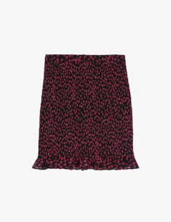 THE KOOPLES Floral-print Woven Mini Skirt