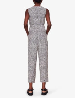 Whistles Dashed Jess Leopard-print Woven Jumpsuit -Whistles Shop R04135052 ALT03