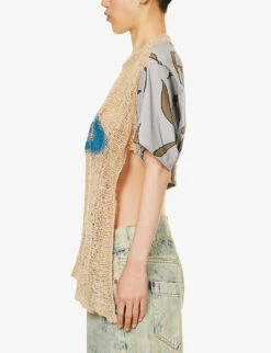 Vivienne Westwood Peter Logo-print Cotton T-shirt -Whistles Shop R04135877 SAND ALT02