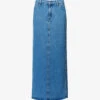 Split-back Mid-rise Denim Maxi Skirt -Whistles Shop R04139009 LIGHTBLUEDENIM M