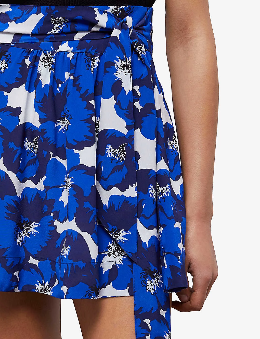 THE KOOPLES Floral-print Silk Mini Skirt 6 THE KOOPLES Floral-print Silk Mini Skirt - Image 5