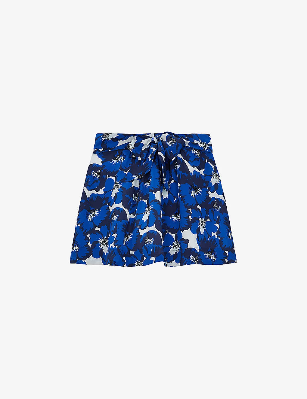THE KOOPLES Floral-print Silk Mini Skirt 2 THE KOOPLES Floral-print Silk Mini Skirt