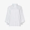 Balloon-sleeve Oversized-fit Woven Shirt -Whistles Shop R04141927 OFFWHITE M