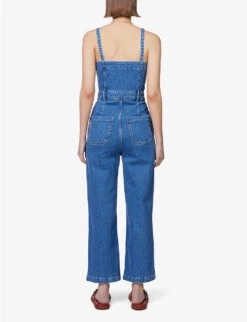 Paige Brooklyn Sleeve-less Stretch-woven Jumpsuit -Whistles Shop R04144142 DELIA ALT03