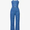 Paige Brooklyn Sleeve-less Stretch-woven Jumpsuit -Whistles Shop R04144142 DELIA M