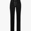 Lace-up Straight-leg Mid-rise Jeans -Whistles Shop R04147638 BLACK M
