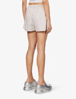 Daily Paper Reportia Drawstring-waist Cotton Shorts -Whistles Shop R04148970 HUSHEDVIOLET ALT03